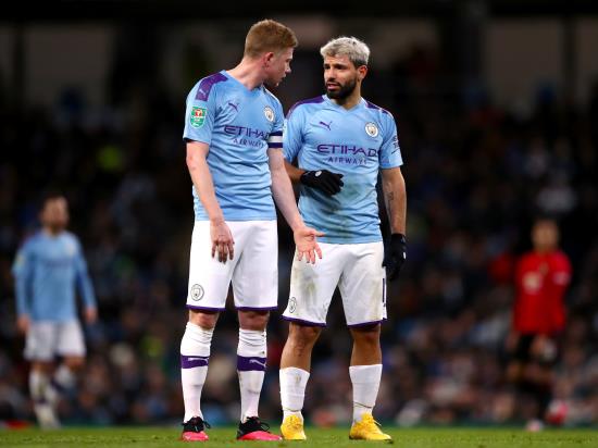 Man City without Sergio Aguero and Kevin De Bruyne for Sheffield United game