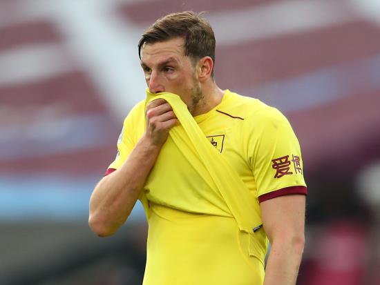 Chris Wood among five Burnley injury doubts for Man City match