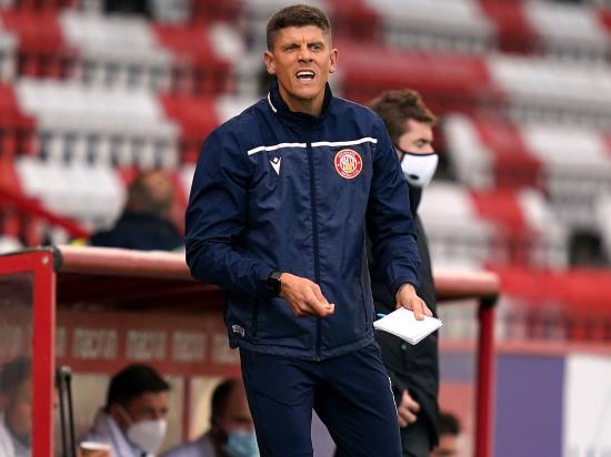 Alex Revell rues Stevenage’s first-half display in draw with Morecambe