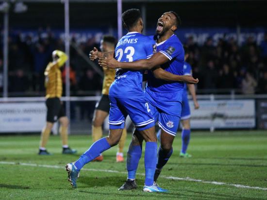 Eastleigh boost National League play-off hopes with victory over Hartlepool