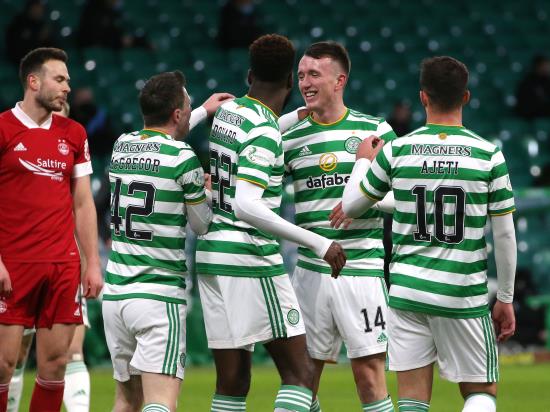 David Turnbull goal continues Celtic’s winning run against out-of-form Aberdeen