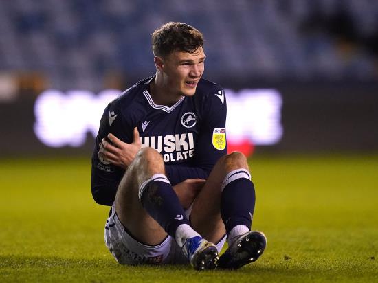 Jake Cooper to miss Millwall’s game with Wycombe because of dislocated shoulder