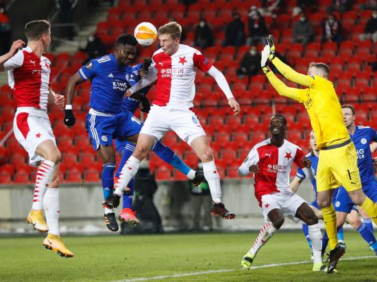 Leicester draw 0-0 at Slavia Prague in first leg of Europa League tie