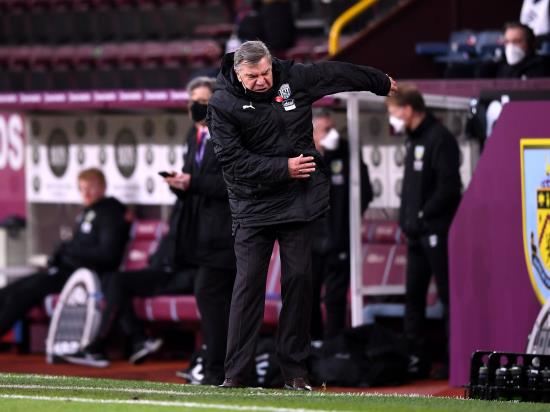 Sam Allardyce heartened by 10-man West Brom’s display in Burnley stalemate