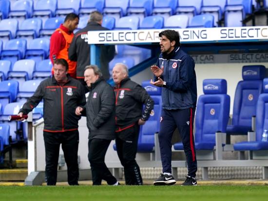 Reading manager Veljko Paunovic unhappy after home defeat against Middlesbrough