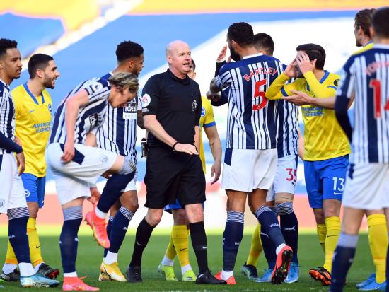Lewis Dunk bemoans ‘horrendous’ decision to disallow goal as West Brom edge win