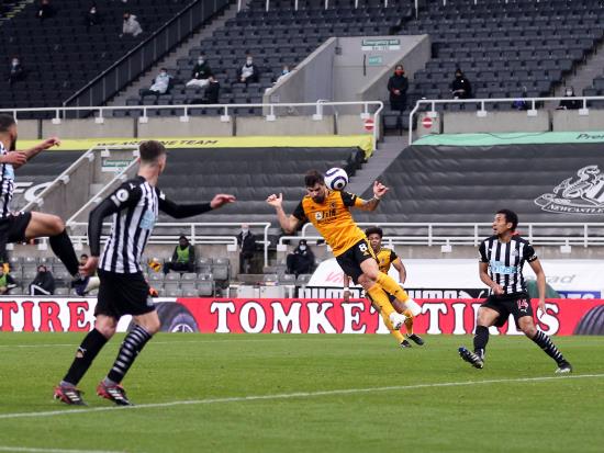 Ruben Neves rescues point for Wolves in another 1-1 draw with Newcastle