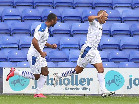 Tranmere sweat on James Vaughan fitness ahead of Crawley clash