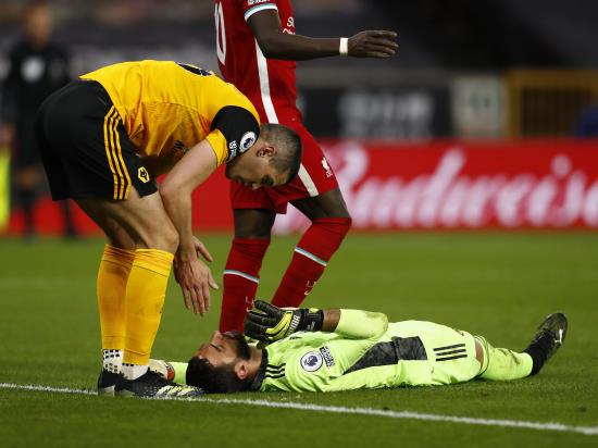 Wolves goalkeeper Rui Patricio suffers head injury in defeat to Liverpool