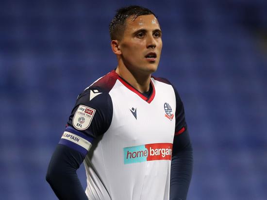 Bolton captain Antoni Sarcevic ruled out of Walsall clash with hamstring injury