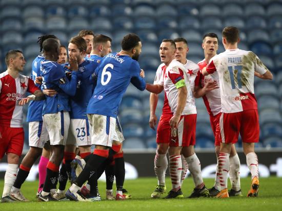 Rangers’ Europa League dream ended by defeat to Slavia Prague