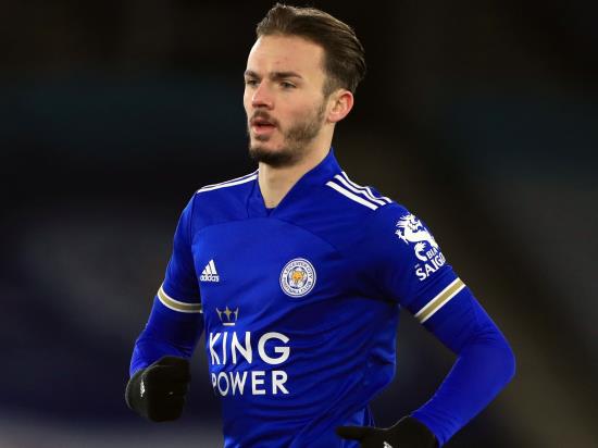 James Maddison back in contention as Leicester take on Manchester City