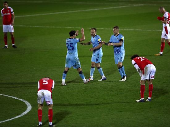 Mark Robins salutes best away performance of season as Coventry beat Rotherham