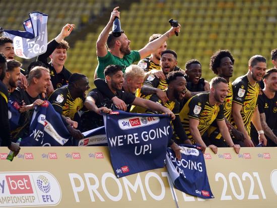 Watford secure Premier League return with victory over Millwall