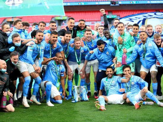 Manchester City clinch Carabao Cup as late Aymeric Laporte goal denies Tottenham