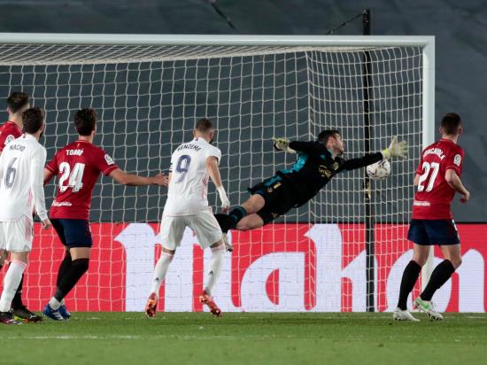 Real Madrid keep pace with leaders Atletico after victory over Osasuna