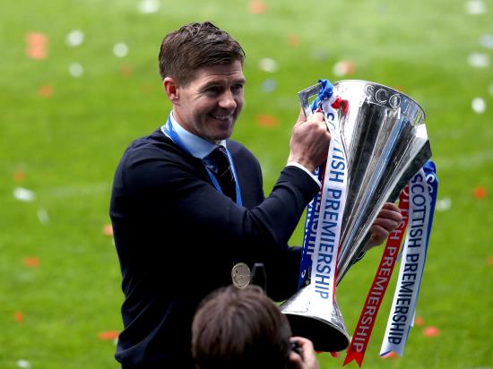 Steven Gerrard vows to ‘enjoy this moment’ as invincible Rangers lift trophy