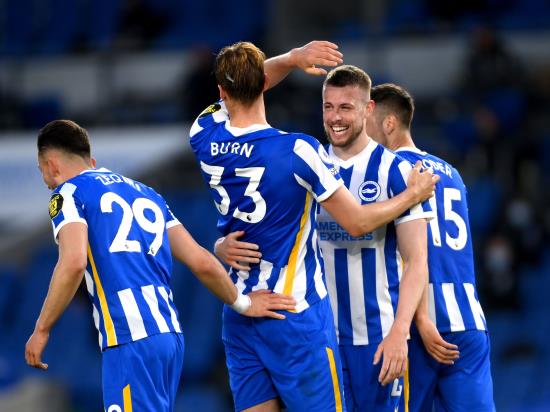 Brighton & Hove Albion 3 - 2 Manchester City: Brighton stage remarkable second-half comeback to defeat 10-man Manchester City