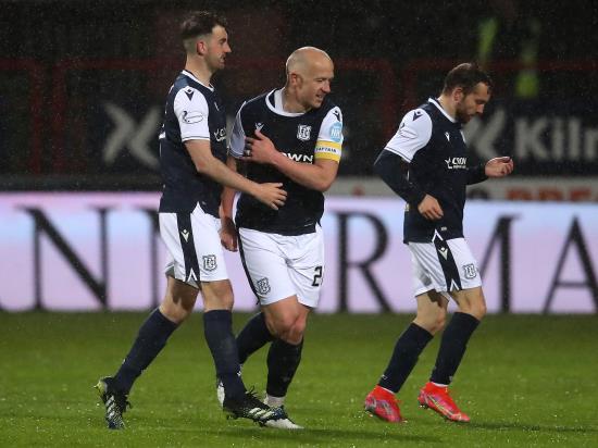 Dundee claim upper hand in play-off with narrow first-leg win over Kilmarnock