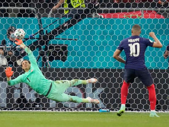 Kylian Mbappe has crucial penalty saved as France crash out of Euro 2020