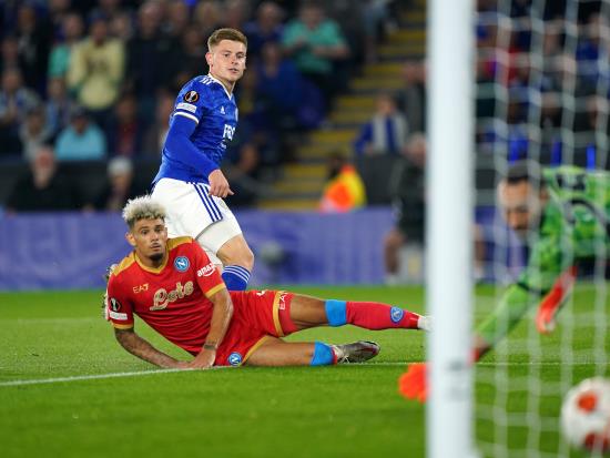Leicester settle for a point against Napoli after surrendering two-goal lead