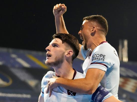 Michail Antonio and Declan Rice fire West Ham to victory over Dinamo Zagreb