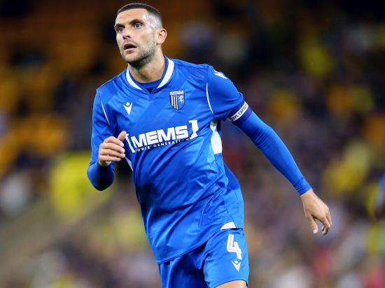 Gillingham midfielder Stuart O’Keefe suspended for the game with Charlton