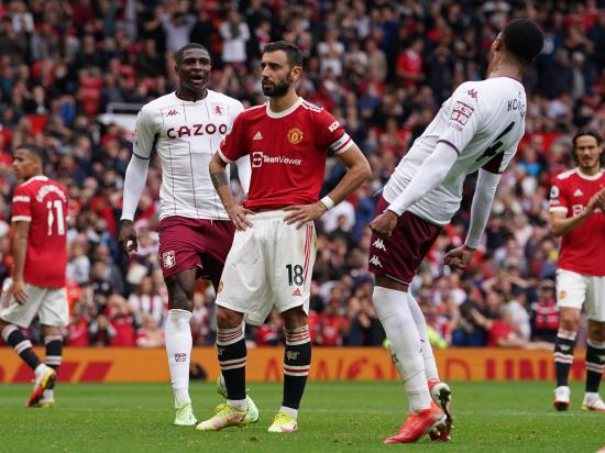 Bruno Fernandes pays the penalty as Aston Villa beat Manchester United