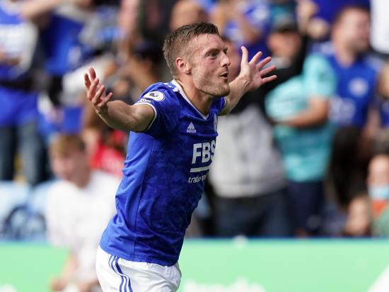 Brendan Rodgers hails ‘superb’ Jamie Vardy after double salvages Leicester draw
