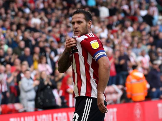 Billy Sharp seals win for Sheffield United over Derby after Kelle Roos red card