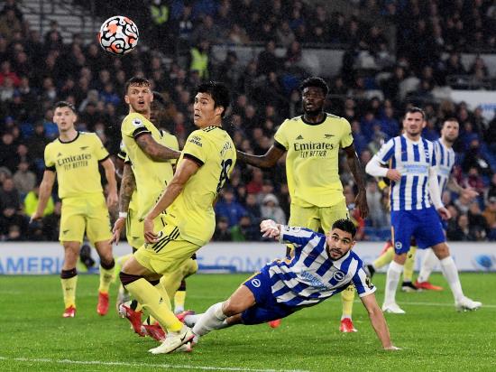 Brighton & Hove Albion 0 - 0 Arsenal: Brighton miss chance to join leaders in stalemate with Arsenal