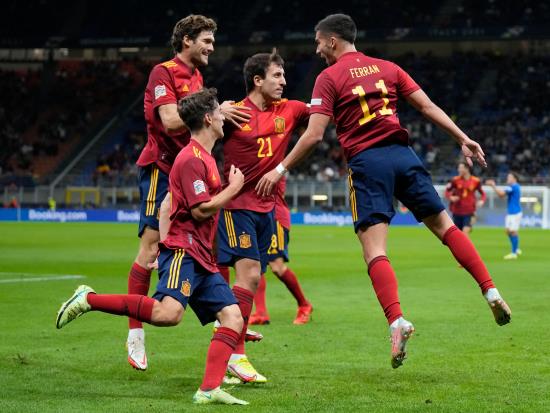 Italy 1 - 2 Spain: Italy’s unbeaten run ends as Ferran Torres sends Spain into Nations League final