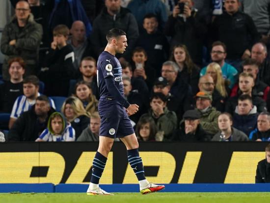 Phil Foden scores twice as masterful Manchester City ease to win at Brighton