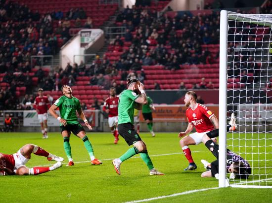Stoke pay price for missed chances as Tyreeq Bakinson nets Bristol City winner