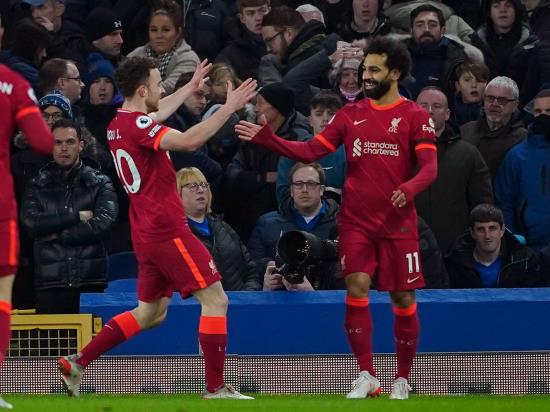 Everton 1 - 4 Liverpool: Mohamed Salah nets brace as Liverpool claim record-breaking victory at Everton
