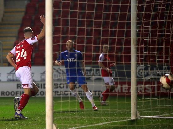Michael Smith on target as Rotherham send non-league Stockport out of the FA Cup
