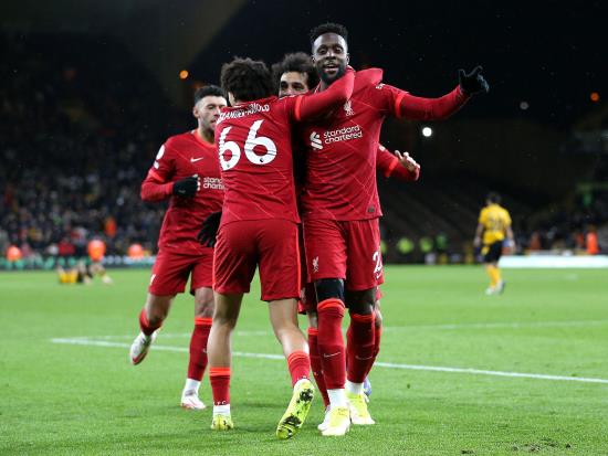 Divock Origi sinks Wolves at the death as Liverpool march on
