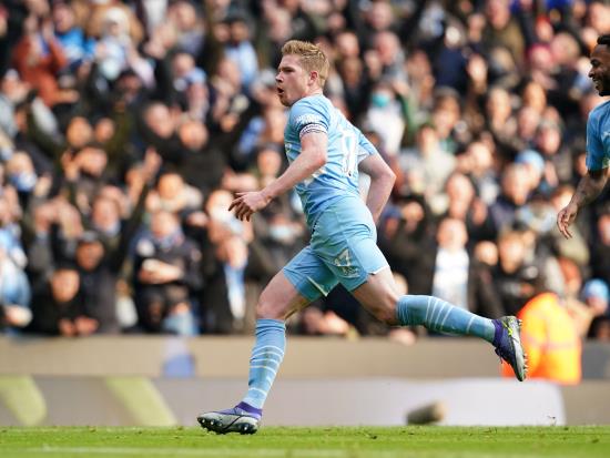 Manchester City 13 points clear after Kevin De Bruyne’s winner against Chelsea