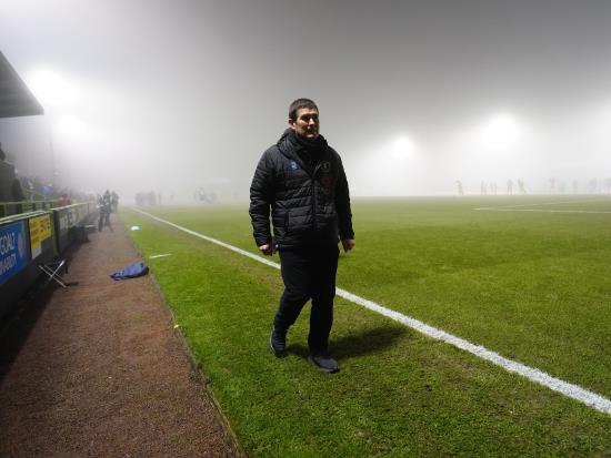 Both managers agree referee had to abandon Forest Green v Mansfield due to fog
