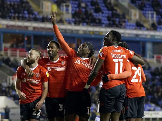Struggling Reading in relegation trouble as Luton claim comfortable win