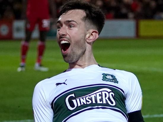 Ryan Hardie helps Plymouth maintain play-off push with win over AFC Wimbledon