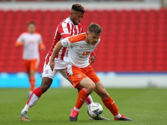 Jordan Thorniley could miss Blackpool’s clash with Swansea