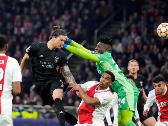 Ajax Amsterdam 0 - 1 SL Benfica: Ajax crash out of Champions League as Darwin Nunez winner sends Benfica through