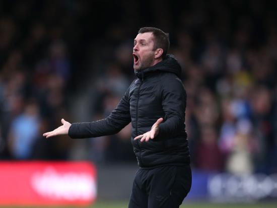Nathan Jones feels the frustration as late goal denies Luton victory