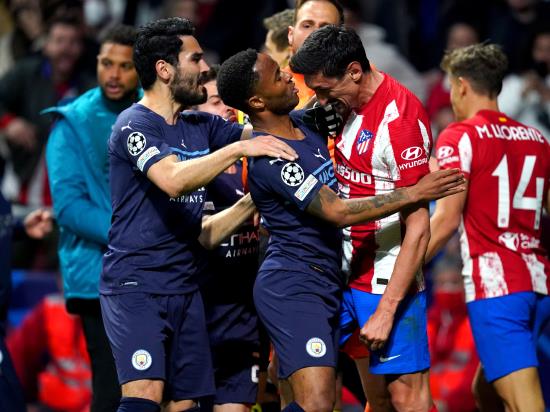 Manchester City keep Atletico Madrid at bay in ill-tempered showdown