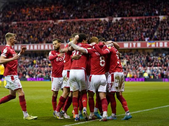 Nottingham Forest return to winning ways with big victory over 10-man West Brom