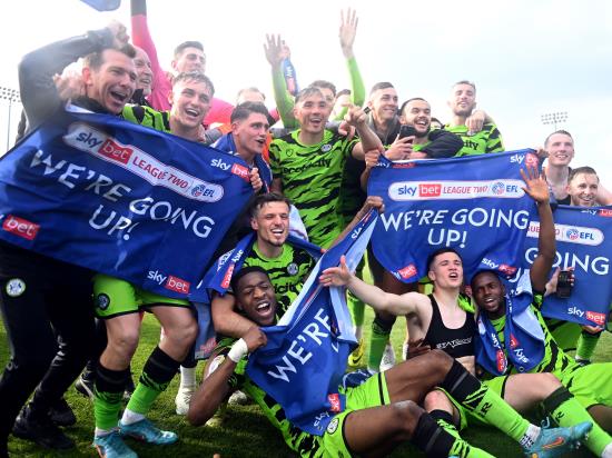 Forest Green clinch automatic promotion to League one after Bristol Rovers draw