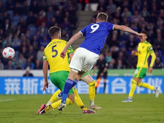 Brendan Rodgers hails Jamie Vardy after double helps beat Norwich
