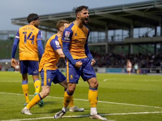 Stephen McLaughlin’s strike secures play-off final spot for Mansfield