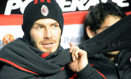 David Beckham has won over Milan but might not face Manchester United
